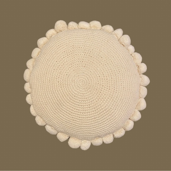 Crate & Barrel Pico Pom Pom Pillow - Picture 1 of 5